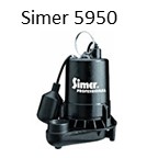 Simer 5950 Submersible-sump-pump-with Tether-Float